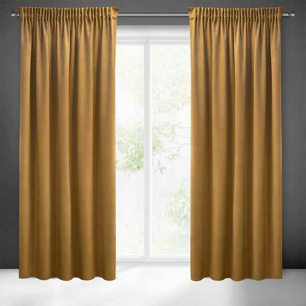 Závěs 140x270 medově sametový Pierre Cardin