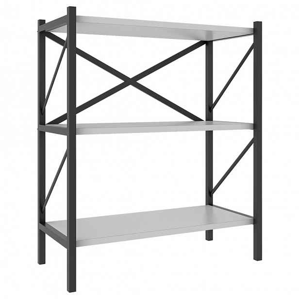 MID.YOU REGÁL, bílá, 66/85/34 cm - Knihovny - 000657029202