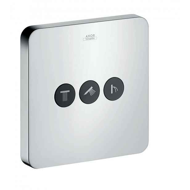 Axor ShowerSelect - Uzavírací a přepínací ventil pro 3 spotřebiče, chrom 36773000