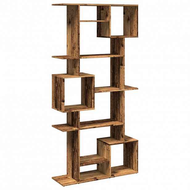 vidaXL Knihovna old wood 92 x 29 x 188 cm kompozitní dřevo