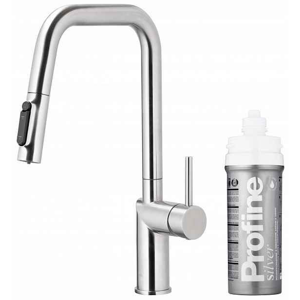 Kfa Kuchyňská Baterie Duero Pure Style, Nerez Filtr Profine Silver Small