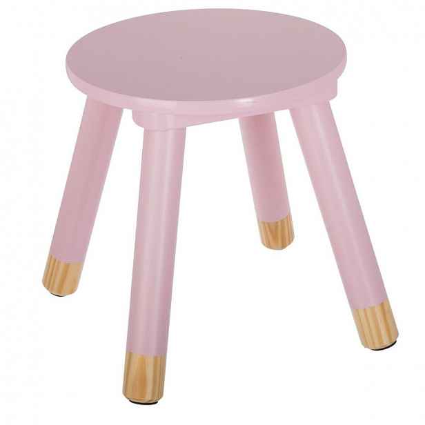 Růžová dětská stolička STOOL PINK