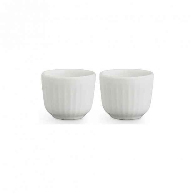 Sada 2 bílých porcelánových misek na vajíčka Kähler Design Hammershoi, ⌀ 8 cm