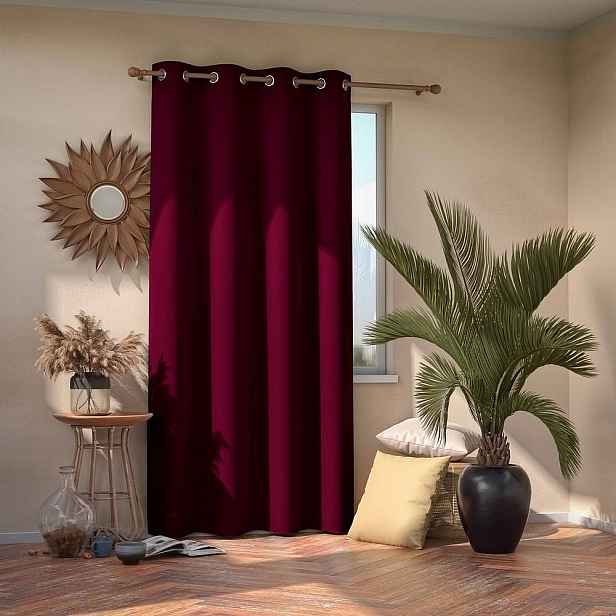 Zatemňovací závěs AmeliaHome Eyelets Wine, 140x245 cm, 1 ks