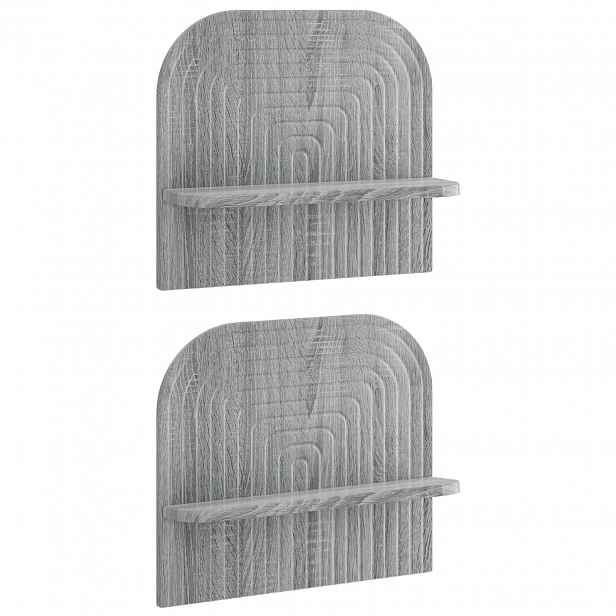 vidaXL Nástěnná polička 2 ks Šedý Sonoma 41 x 13.5 x 37.5 cm