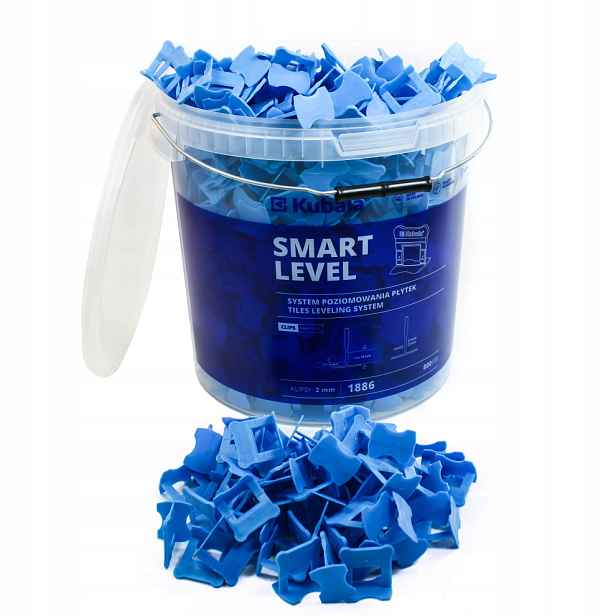 Kubala Smart Level Klipsy Pro Vyrovnávání Dlaždic 2 mm Kbelík 800 kusů 1886