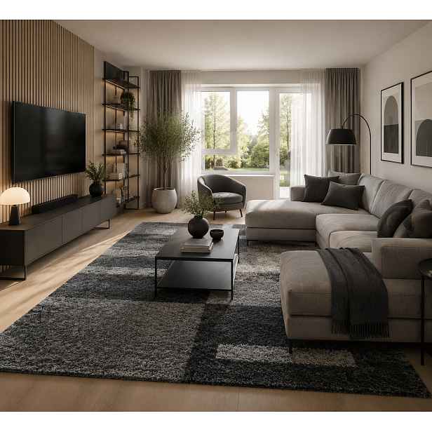 Kusový koberec Gala 2505 grey, 140x200, šedá, ložnice, Ayyildiz