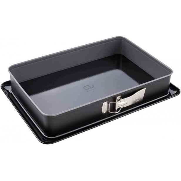 Obdélníková Forma Na Dort 38X25 CM Ocel Smaltovaná Myčka Nádobí