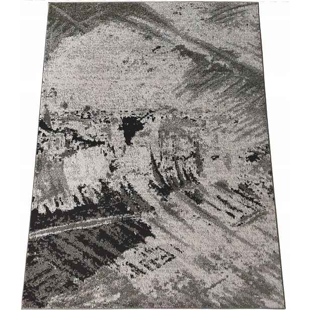 Šedý koberec do obývacího pokoje, moderní, velký, 200 x 300 cm
