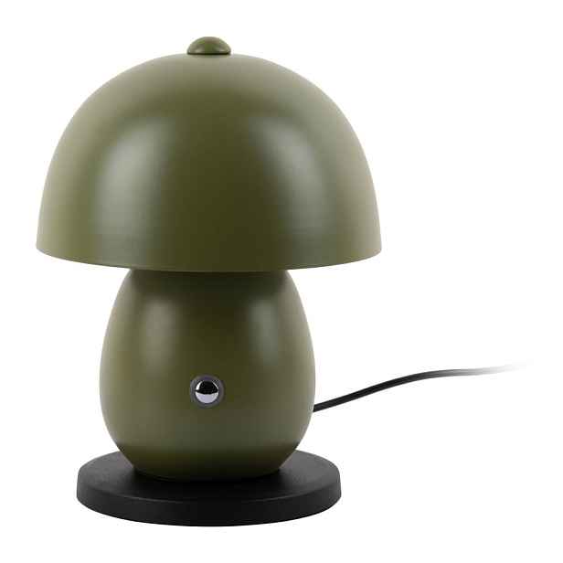 Tmavě zelená LED stolní lampa s kovovým stínidlem (výška 18 cm) Mono LED – Leitmotiv