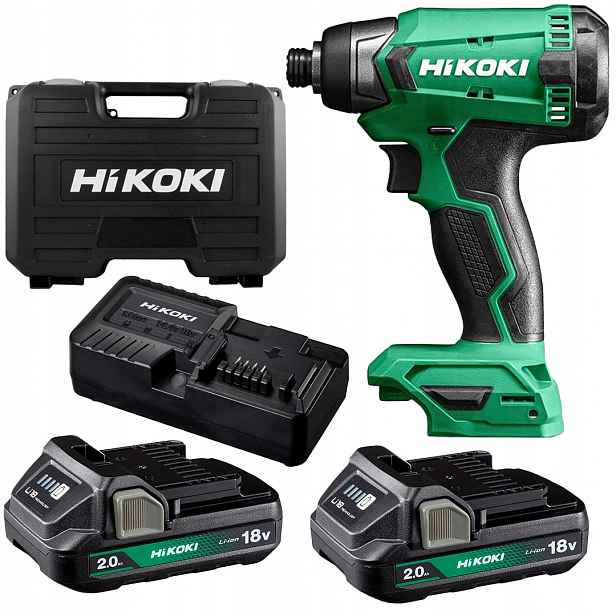 Akumulátorový šroubovák 18V 1/4" 140 Nm 2x2 Ah HiKOKI WH18DA Wcz