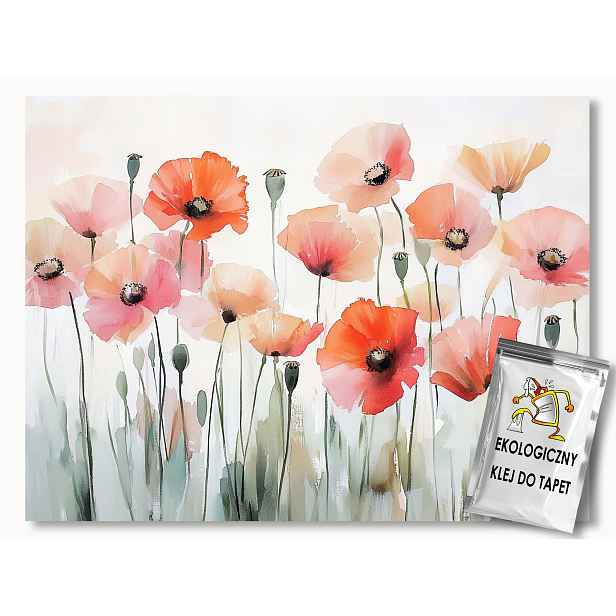 Fototapeta Flizelina Jaro Léto Rostliny Pole Květiny Máky 208x146 130g