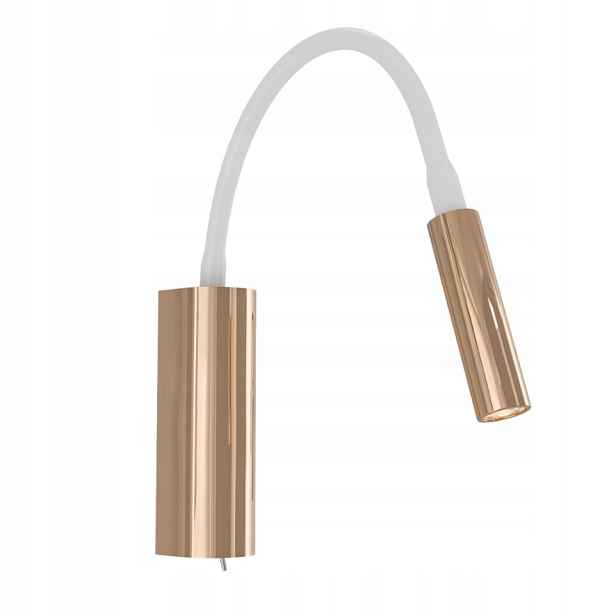 Nástěnná Led lampa bílo-zlatá s nastavitelným vypínačem Nuto