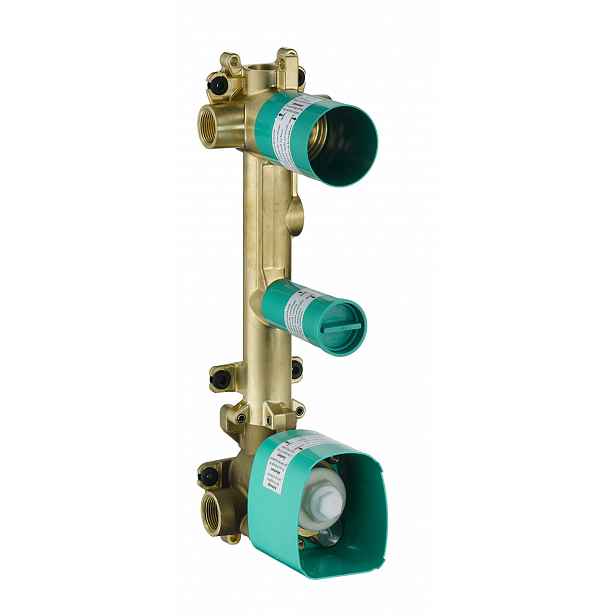 Axor - Těleso termostatového modulu pro 2 spotřebiče, chrom 36701180