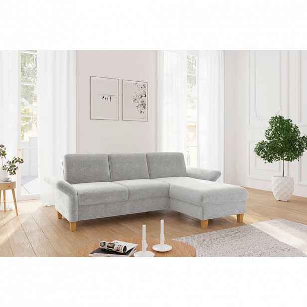 Sit & More ROHOVÁ SEDAČKA, textil, světle šedá
