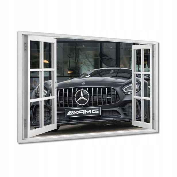 Obrazy 120x80 Amg Mercedes s drápem