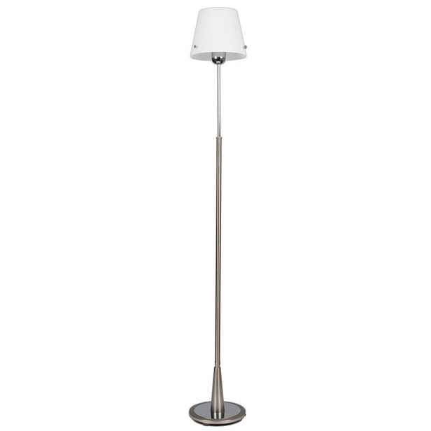 Stojací lampa s bílým stínidlem 60W E27 Tango