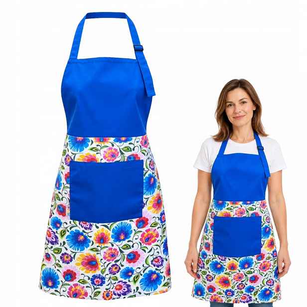 Sada 4 kuchyňských zástěr pro ženy Bavlna do kuchyně, nastavitelná