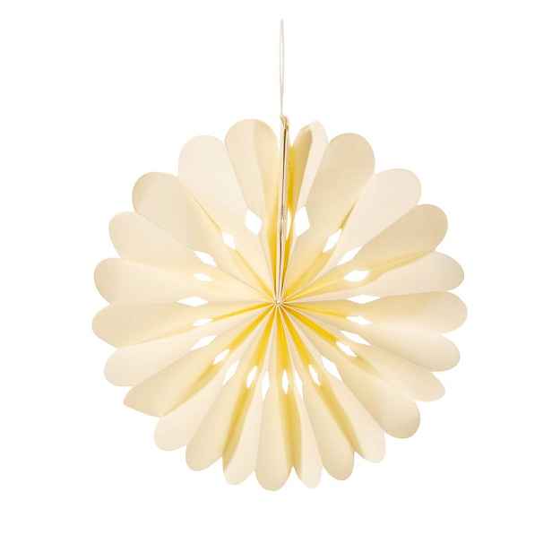Papírová ručně vyrobená vánoční ozdoba ø 10 cm Honeycomb Snowflake – Sass & Belle