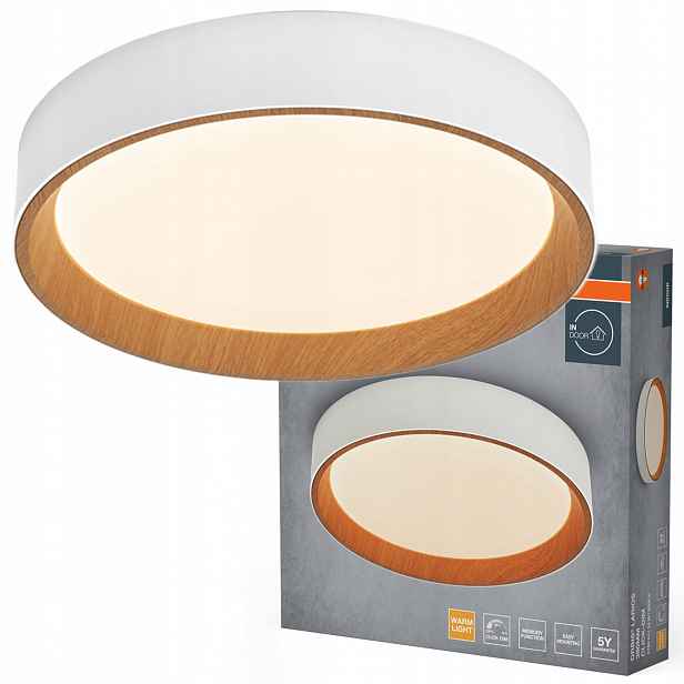 Stropní Svítidlo Led Svítidlo 24W 1450lm 3000K Teplá Bílá Hnědá Orbis Osram