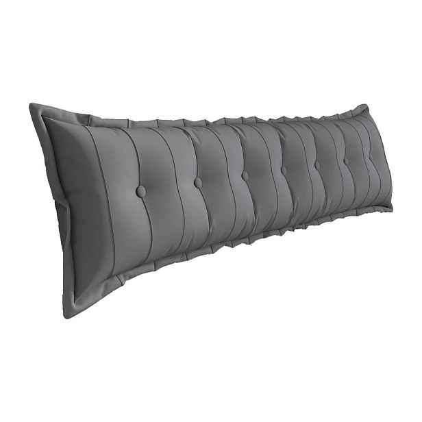 Vercart ZÁDOVÝ POLŠTÁŘ plyš Šedý 200 cm