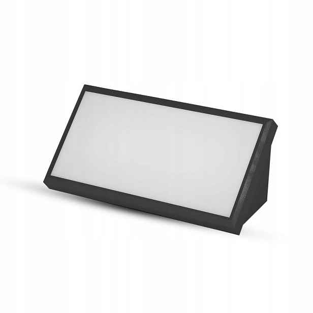 Venkovní zahradní Led nástěnné svítidlo 20W černé 3000K V-tac