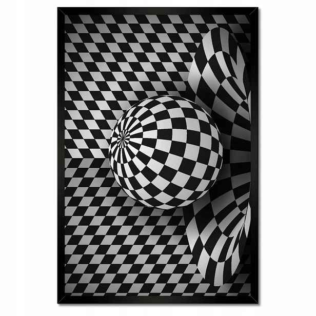 Plakáty v rámu 40x60 Abstrackja černobílá