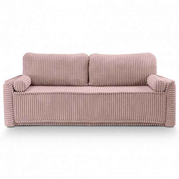 MID.YOU ROZKLÁDACÍ POHOVKA, textil, růžová