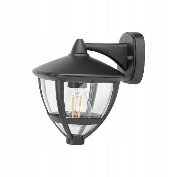 Černá moderní venkovní lampa Nowodvorski