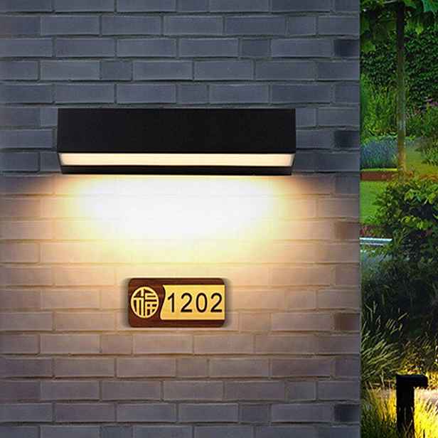 Led fasádní zahradní nástěnné svítidlo 18W 30cm Bílá Teplá IP65