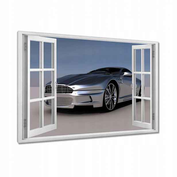 Obrazy 120x80 Stříbrný Aston Martin