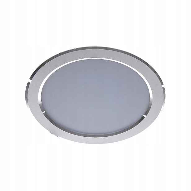 Stropní Led svítidlo stříbrné kulaté 23 cm 4000K kulaté stropní svítidlo Italux