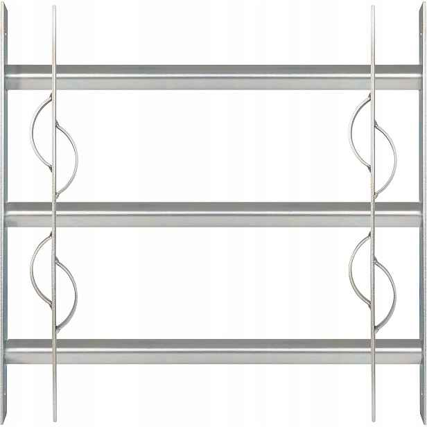 Okenní mřížka Alberts 563615 modrá galvanizovaná 450 x 500-650 mm