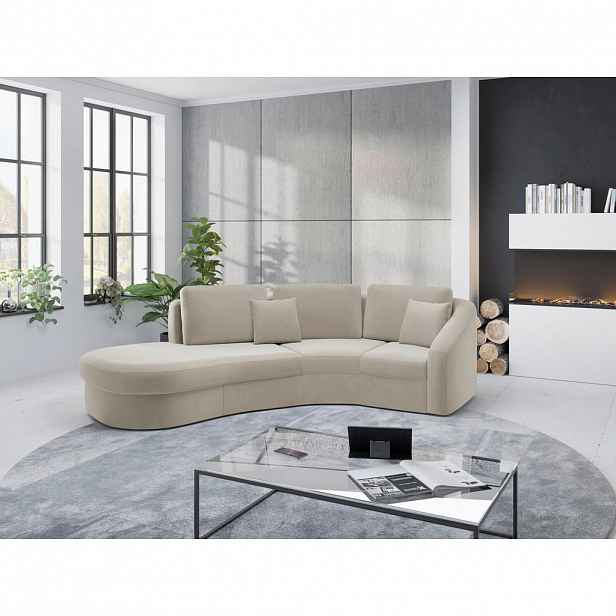 Sit & More ROHOVÁ SEDAČKA, textil, pískové barvy