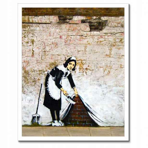 Plakáty v rámu 40x50 Banksy Pokojská Graffiti