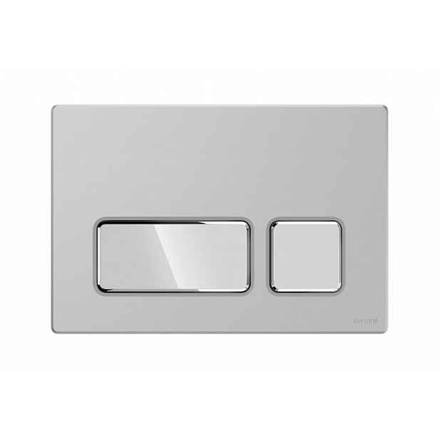 Splachovací tlačítko pro Wc Cersanit Block stříbrné K97-0406