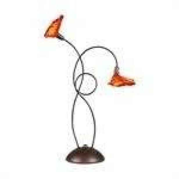 Stolní lampa Malta 2X20W G4 12V hnědá