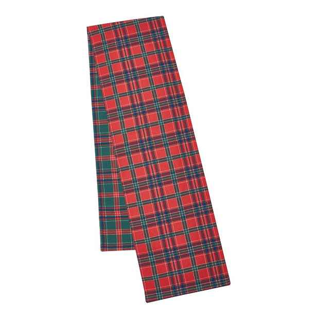 Bavlněný běhoun na stůl s vánočním motivem 220x32 cm Christmas Tartan Check – Catherine Lansfield