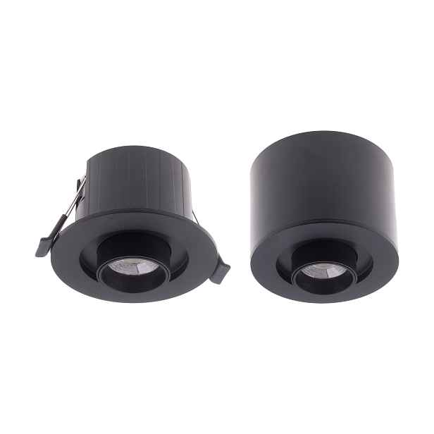 CCT LED bodové svítidlo ALIMO 6W černé