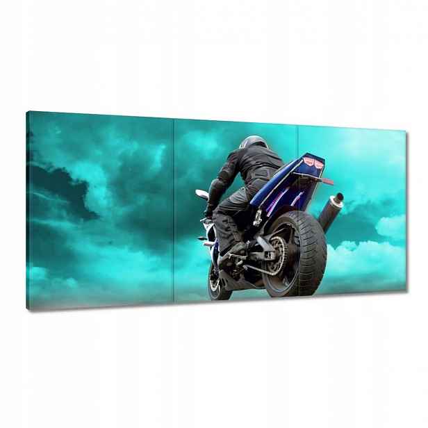 Obrazy 180x90 Modrý závodník