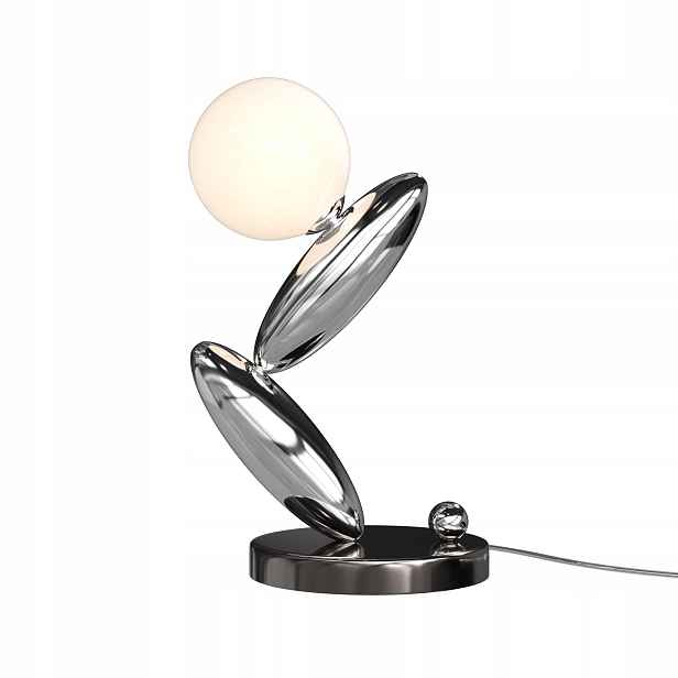 Stolní lampa art deco platinově bílá Led 6W 3000K Resonance Maytoni