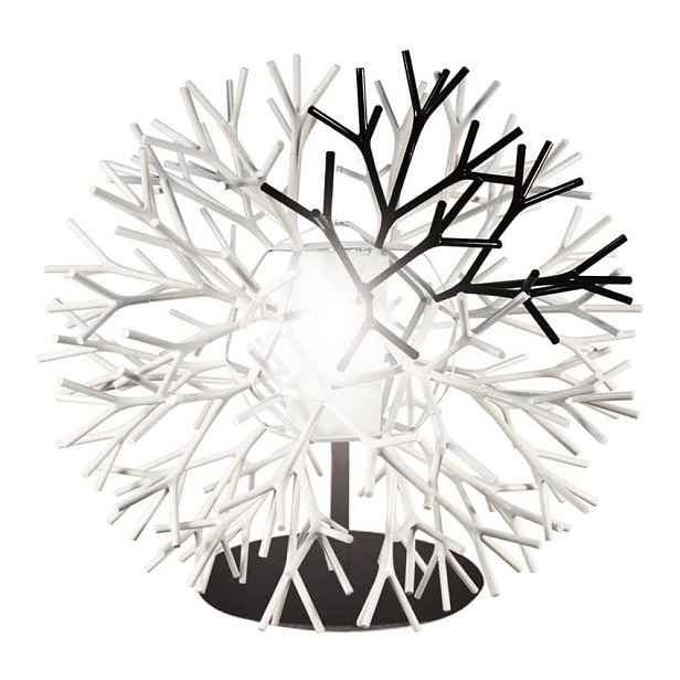 Stolní lampa Tree černobílá E27 60W korálová