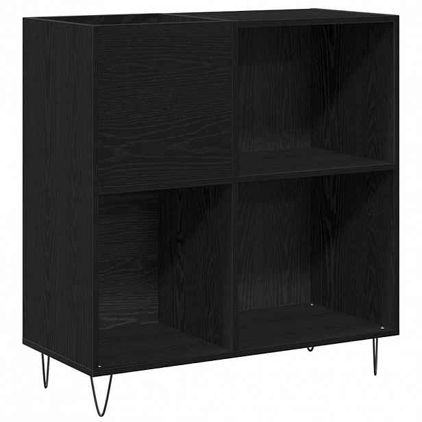 vidaXL Skříň na gramofonové desky Černý dub 85 x 38 x 89 cm