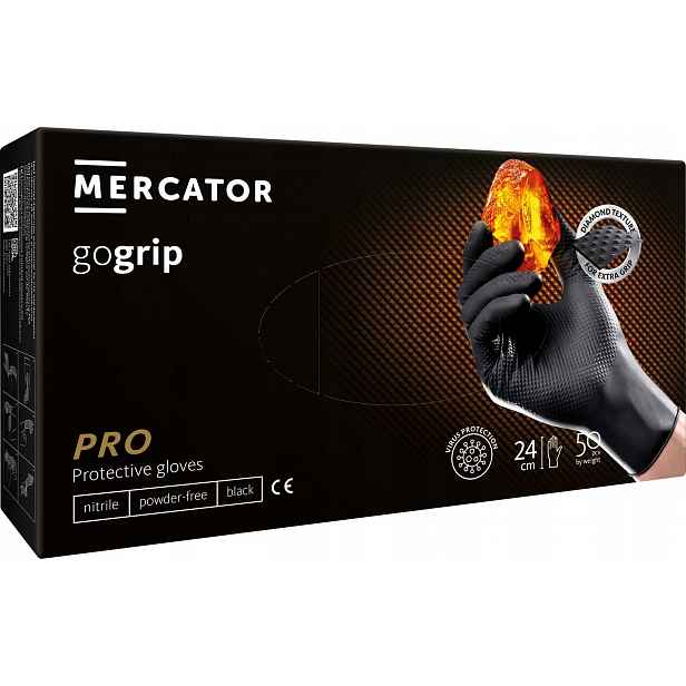 Nitrilové rukavice 50 ks 11-XXL Gogrip Black