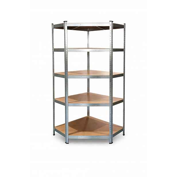 Rohový Kovový Skladový Regál Pro Garáž Sklepů 180x90x40 875kg Medas PR0