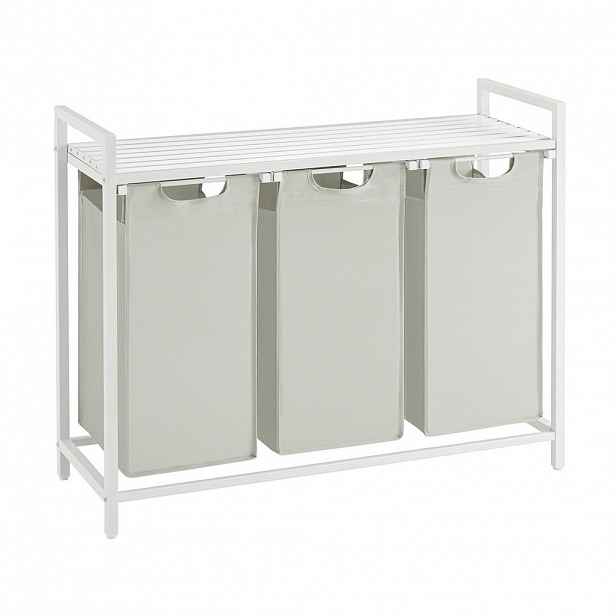 MID.YOU KOŠ NA PRÁDLO, bílá, světle šedá