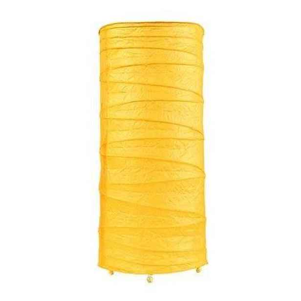 Žlutý papírový stolní lampový knoflík