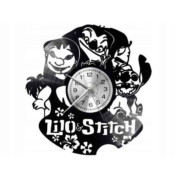 Lilo And Stitch Nástěnné Hodiny Vinylová Deska Dárek Památka K Narozeninám
