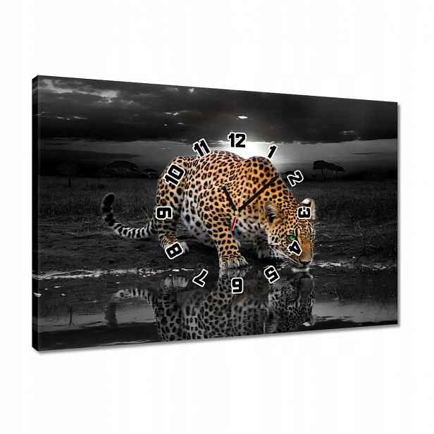 Nástěnné hodiny 60x40 Gepard Do Ložnice