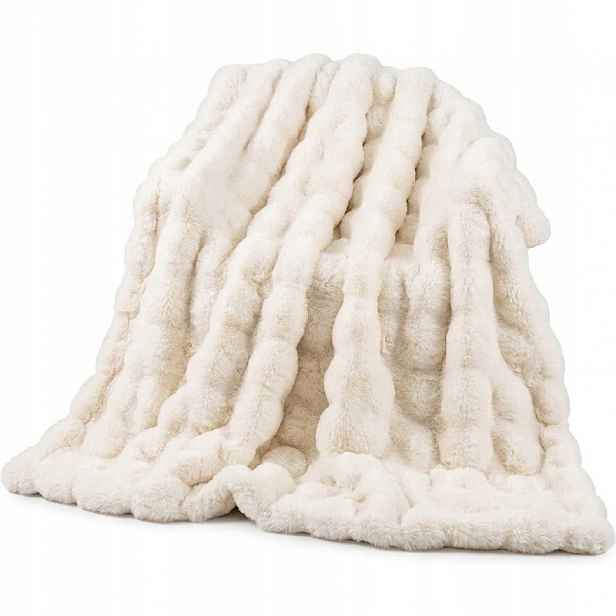 Oboustranná deka BP1W-1515, 150 x 150 cm, bílá